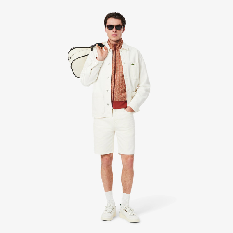 Veste de survêtement Homme Lacoste – Marron – Monogramme Jacquard & Coupe Regular Fit