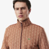 Veste de survêtement Homme Lacoste – Marron – Monogramme Jacquard & Coupe Regular Fit