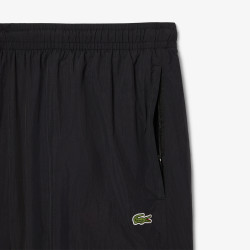 Pantalon de survêtement Homme Lacoste – Noir – Molleton de Coton Biologique & Détails Cargo
