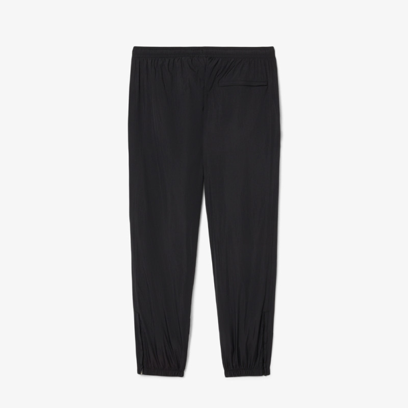 Pantalon de survêtement Homme Lacoste – Noir – Molleton de Coton Biologique & Détails Cargo
