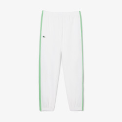 Ensemble de survêtement Lacoste Tennis – Blanc & Vert – Taffetas Recyclé & Design Color-Block