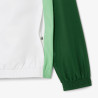 Ensemble de survêtement Lacoste Tennis – Blanc & Vert – Taffetas Recyclé & Design Color-Block