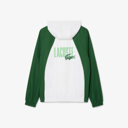 Ensemble de survêtement Lacoste Tennis – Blanc & Vert – Taffetas Recyclé & Design Color-Block