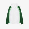Ensemble de survêtement Lacoste Tennis – Blanc & Vert – Taffetas Recyclé & Design Color-Block