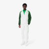 Ensemble de survêtement Lacoste Tennis – Blanc & Vert – Taffetas Recyclé & Design Color-Block