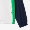 Ensemble de survêtement Lacoste Tennis – Blanc & Bleu Marine – Taffetas Recyclé & Design Color-Block