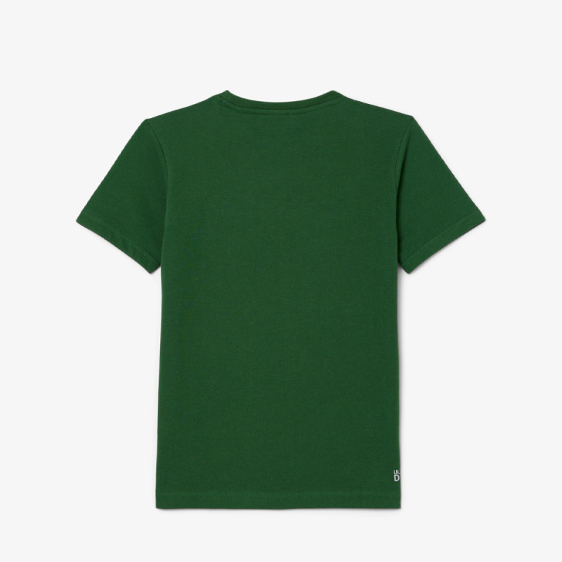 T-shirt Enfant Lacoste Sport – Vert – Coton Technique & Coupe Oversize
