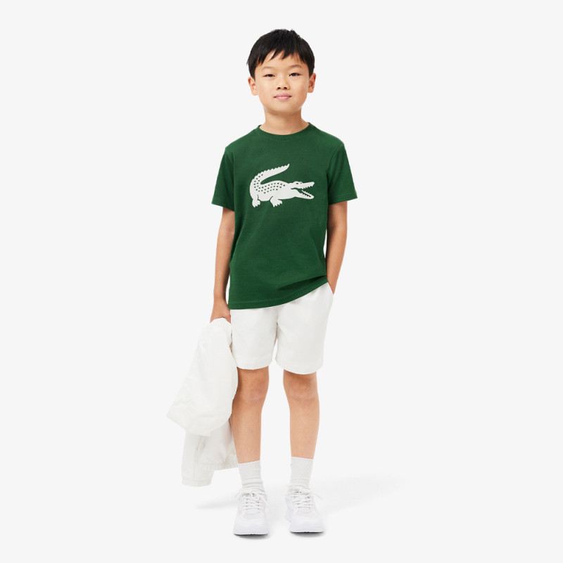 T-shirt Enfant Lacoste Sport – Vert – Coton Technique & Coupe Oversize