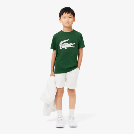T-shirt Enfant Lacoste Sport – Vert – Coton Technique & Coupe Oversize