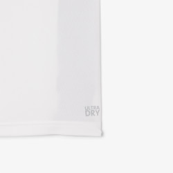 T-shirt Enfant Lacoste Tennis – Blanc et Rose – Piqué Ultra Dry & Design Sportif