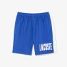 Short Tennis Enfant Lacoste – Bleu/Blanc – Taffetas Diamanté Recyclé & Détails Iconiques