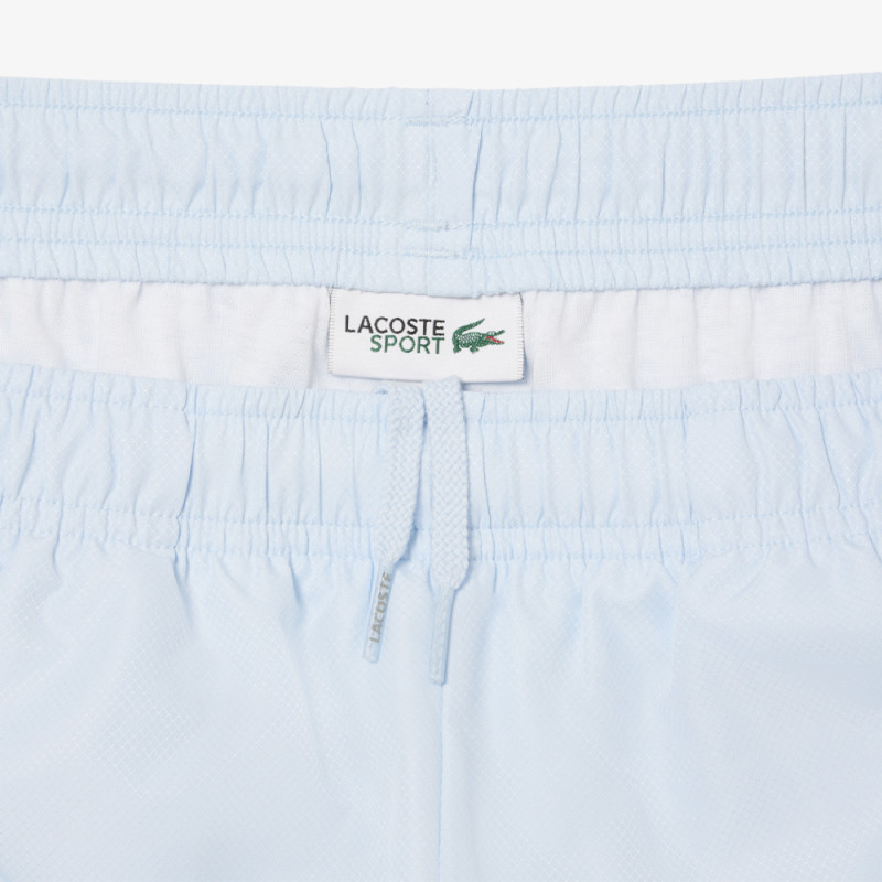 Short Enfant Lacoste Sport – Bleu Clair – Taffetas Diamanté Recyclé & Confort Optimal
