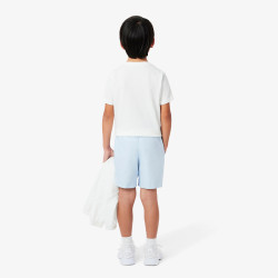 Short Enfant Lacoste Sport – Bleu Clair – Taffetas Diamanté Recyclé & Confort Optimal