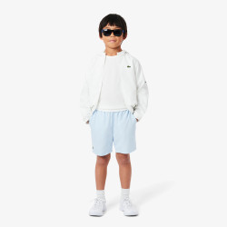 Short Enfant Lacoste Sport – Bleu Clair – Taffetas Diamanté Recyclé & Confort Optimal