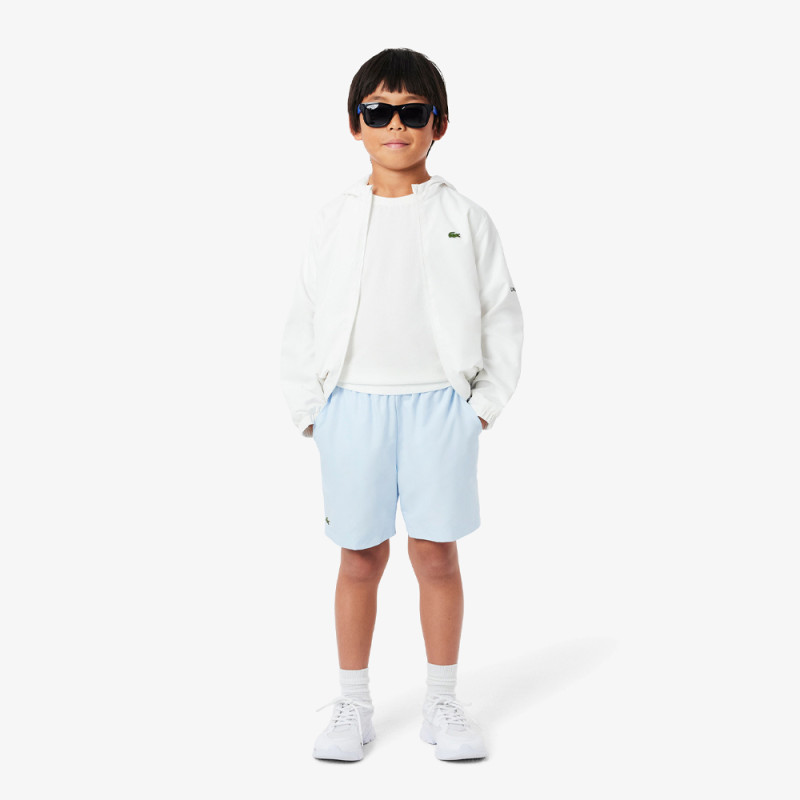 Short Enfant Lacoste Sport – Bleu Clair – Taffetas Diamanté Recyclé & Confort Optimal
