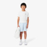 Short Enfant Lacoste Sport – Bleu Clair – Taffetas Diamanté Recyclé & Confort Optimal