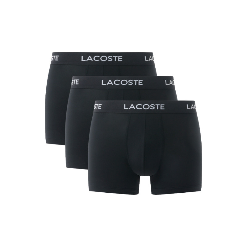 Lot de 3 boxers courts Lacoste Noir – Microfibre Recyclée | DM'Sports