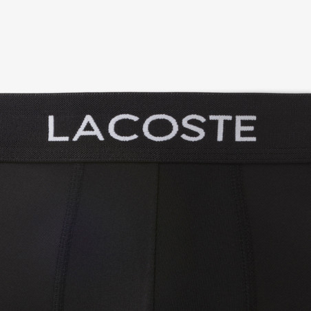 Lot de 3 boxers courts Lacoste Noir – Microfibre Recyclée | DM'Sports