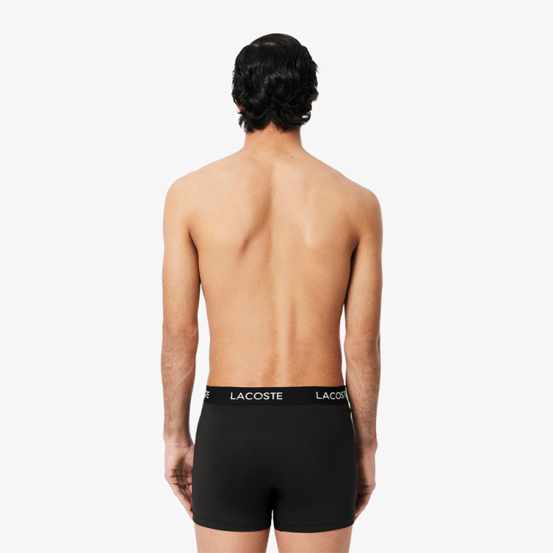 Lot de 3 boxers courts Lacoste Noir – Microfibre Recyclée | DM'Sports
