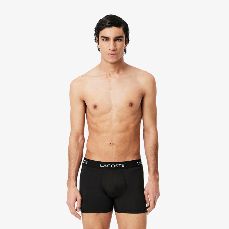 Lot de 3 boxers courts Lacoste Noir – Microfibre Recyclée | DM'Sports