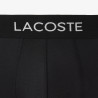 Lot de 3 boxers courts Lacoste – Gris – Microfibre Recyclée & Ceinture Effet Piqué