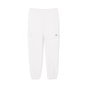 Pantalon de survêtement Homme Lacoste – Blanc – Molleton de Coton Biologique & Détails Cargo