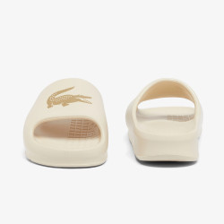 Claquettes Lacoste Serve Slide 2.0 Femme – Beige – Style Chunky & Confort Optimal