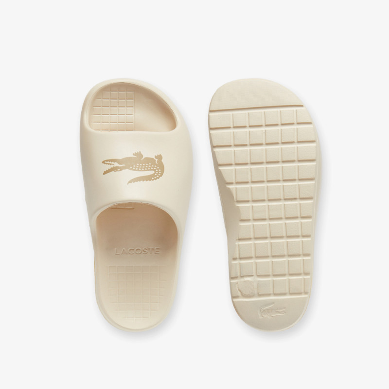 Claquettes Lacoste Serve Slide 2.0 Femme – Beige – Style Chunky & Confort Optimal