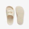 Claquettes Lacoste Serve Slide 2.0 Femme – Beige – Style Chunky & Confort Optimal