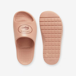 Claquettes Lacoste Serve Slide 2.0 Femme – Rose clair – Design Chunky & Confort Estival