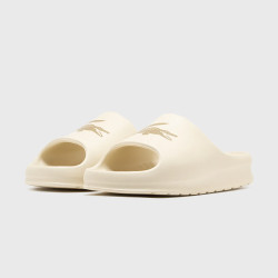 Claquettes Lacoste Serve Slide 2.0 Homme – Beige – Design Épuré & Confort Optimal