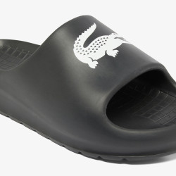 Claquettes Lacoste Serve Slide 2.0 Homme – Noir – Design Épuré & Confort Optimal