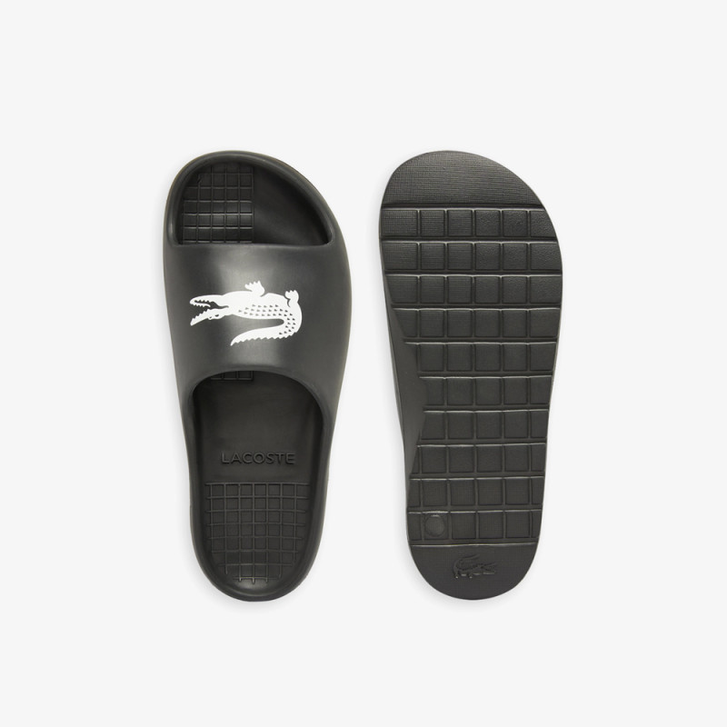 Claquettes Lacoste Serve Slide 2.0 Homme – Noir – Design Épuré & Confort Optimal