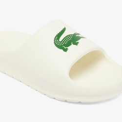 Claquettes Lacoste Serve Slide 2.0 Homme – Blanc – Design Épuré & Confort Optimal