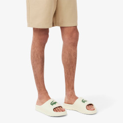 Claquettes Lacoste Serve Slide 2.0 Homme – Blanc – Design Épuré & Confort Optimal