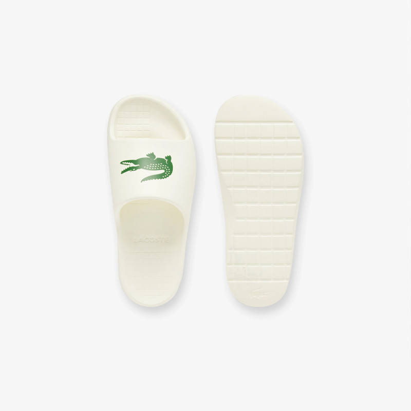 Claquettes Lacoste Serve Slide 2.0 Homme – Blanc – Design Épuré & Confort Optimal