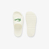 Claquettes Lacoste Serve Slide 2.0 Homme – Blanc – Design Épuré & Confort Optimal