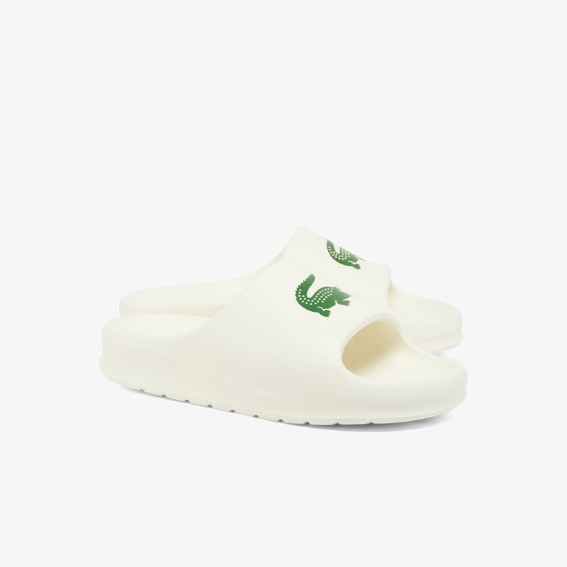 Claquettes Lacoste Serve Slide 2.0 Homme – Blanc – Design Épuré & Confort Optimal