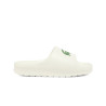 Claquettes Lacoste Serve Slide 2.0 Homme – Blanc – Design Épuré & Confort Optimal