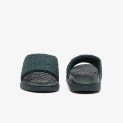 Claquettes Lacoste Serve Slide Dual Homme – Vert foncé – Confort Premium & Style Monogramme