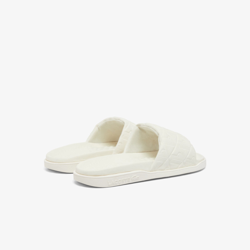 Claquettes Lacoste Serve Slide Dual Homme – Beige – Confort Premium & Style Monogramme