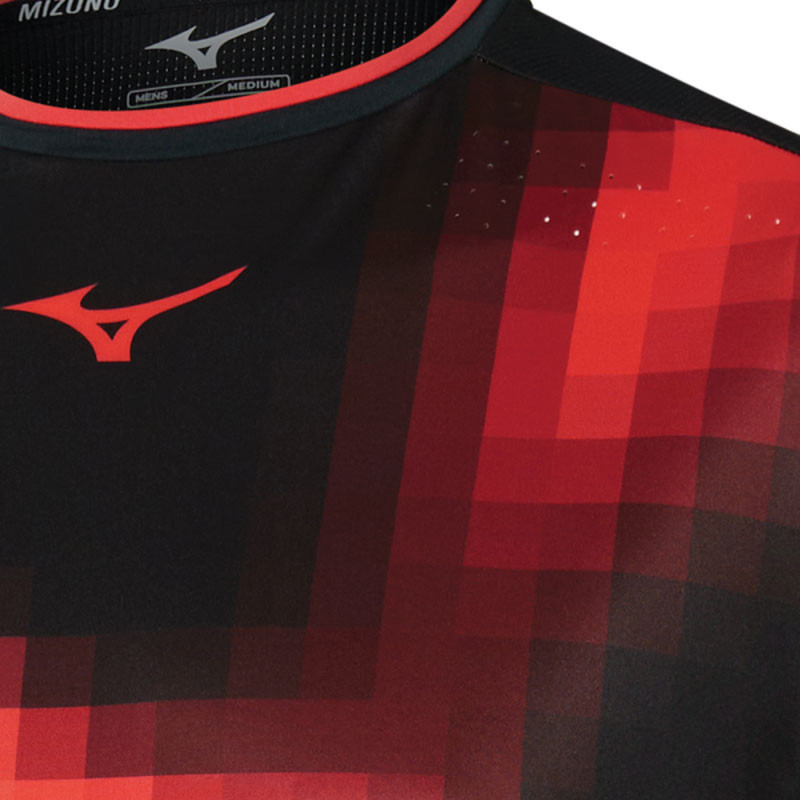 T-shirt Mizuno Frontier Shadow Graphic Homme – Noir – Performance & Respirabilité