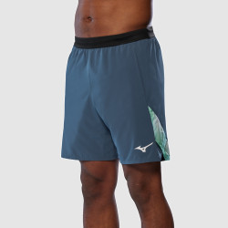 Short Mizuno Frontier 8 IN Amplify Homme – Bleu – Légèreté & Liberté de Mouvement