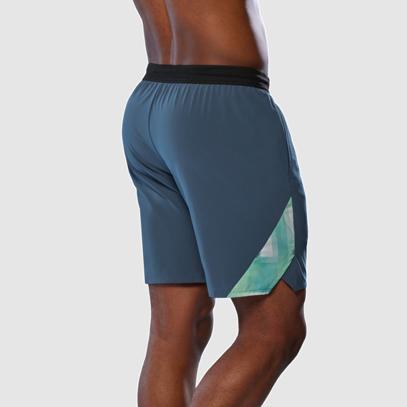 Short Mizuno Frontier 8 IN Amplify Homme – Bleu – Légèreté & Liberté de Mouvement