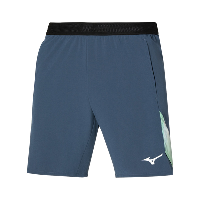 Short Mizuno Frontier 8 IN Amplify Homme – Bleu – Légèreté & Liberté de Mouvement