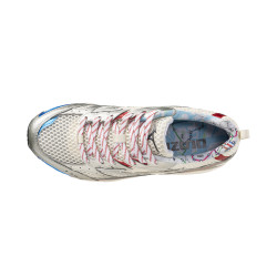 Baskets Mizuno MXR – Blanc, Bleu et Rouge – Style Rétro & Confort Moderne