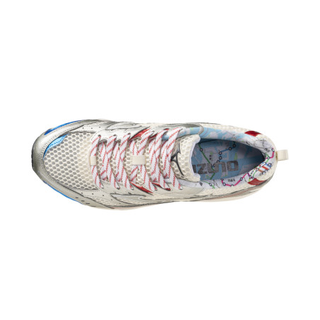 Baskets Mizuno MXR – Blanc, Bleu et Rouge – Style Rétro & Confort Moderne