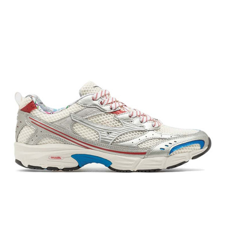 Baskets Mizuno MXR – Blanc, Bleu et Rouge – Style Rétro & Confort Moderne