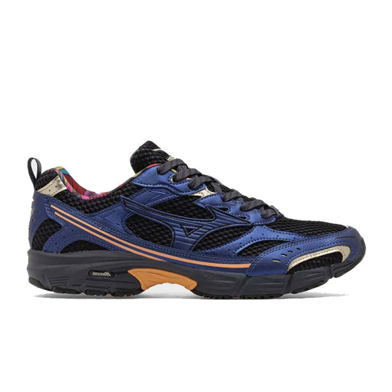 Baskets Mizuno MXR Homme – Bleu et Orange – Style Rétro & Confort Moderne
