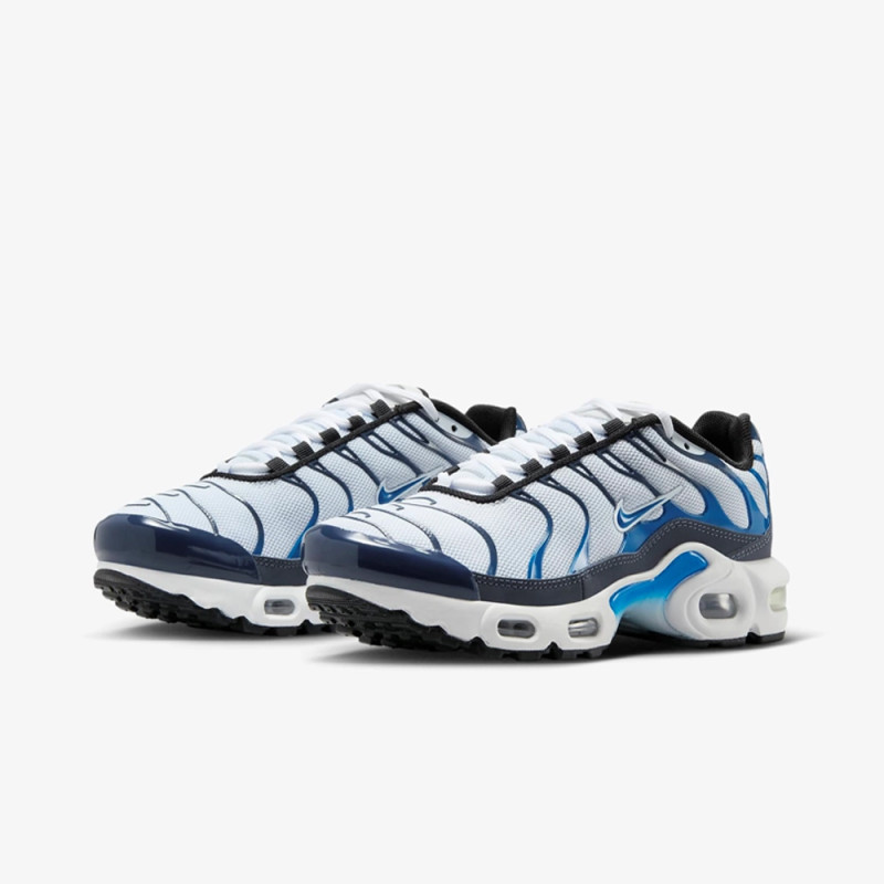 Baskets Nike Air Max Plus GS Bleues et Blanches – Enfant – Style Rétro & Confort Moderne